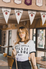 Load image into Gallery viewer, What Would Willie Nelson Do Ringer Tee