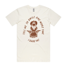 Load image into Gallery viewer, Front design of Tell Me To Smile Tee - Natural - Imprint Merch - E-commerce