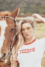 Load image into Gallery viewer, Unisex Yeehaw Ringer tee