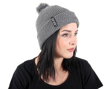 Load image into Gallery viewer, ON SALE Grey Pom Pom Beanie