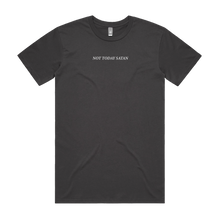Load image into Gallery viewer, Front design of Not Today Satan Tee - Landlocked Apparel - Imprint Merch - E-commerce
