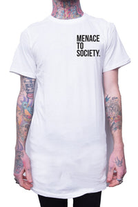 ON SALE Unisex Menace To Society Tee - White